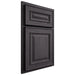 Shiloh Cabinetry Partial Overlay Portland Red Oak Plain Cut Harbor Door