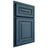 Shiloh Cabinetry Partial Overlay Portland Red Oak Plain Cut Hudson Door