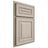 Shiloh Cabinetry Partial Overlay Portland Walnut Plain Cut Seagull Door