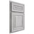 Shiloh Cabinetry Partial Overlay Portland Walnut Plain Cut Stratus Door