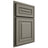 Shiloh Cabinetry Partial Overlay Portland Walnut Plain Cut Thyme Door