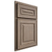 Shiloh Cabinetry Partial Overlay Portland White Oak Plain Cut Almond Door