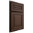 Shiloh Cabinetry Partial Overlay Portland White Oak Plain Cut Braun Door
