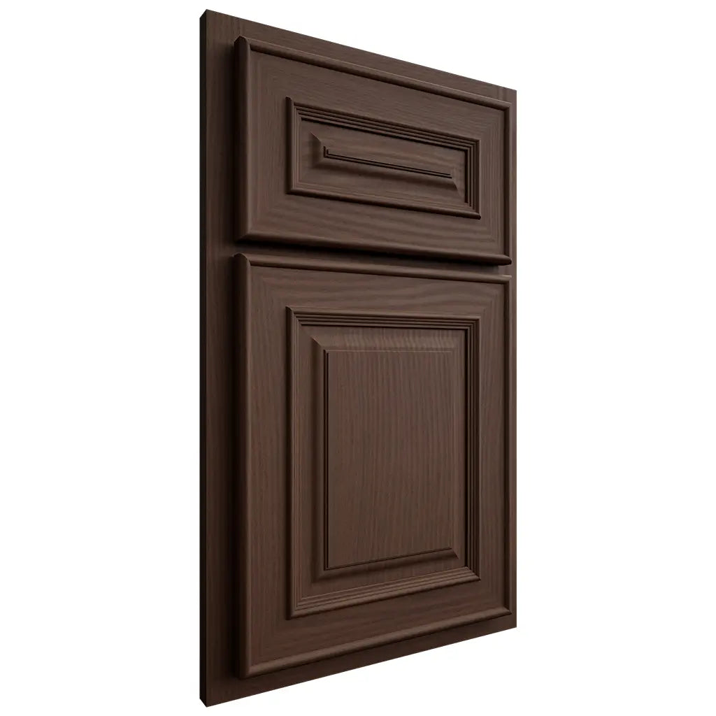 Shiloh Cabinetry Partial Overlay Portland White Oak Plain Cut Braun Door