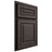 Shiloh Cabinetry Partial Overlay Portland White Oak Plain Cut Creekside Door