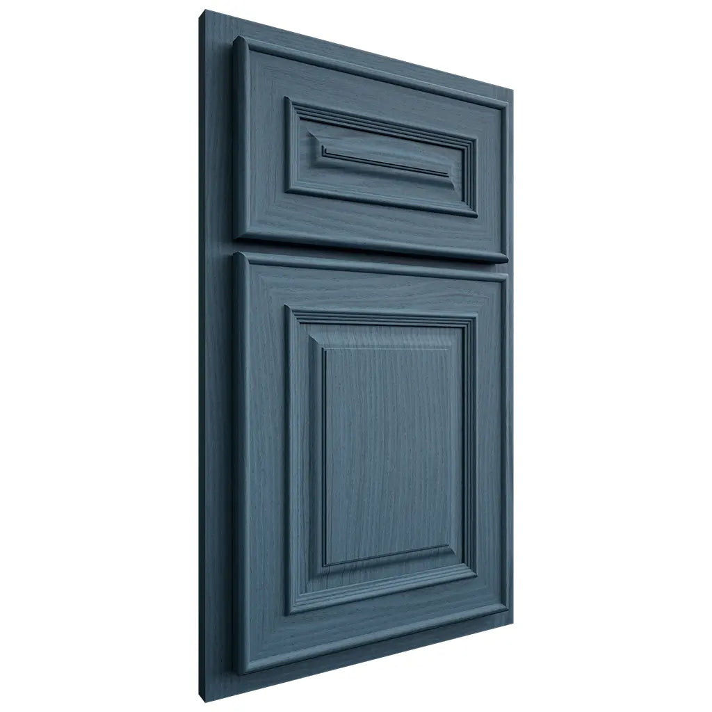 Shiloh Cabinetry Partial Overlay Portland White Oak Plain Cut Hudson Door