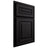 Shiloh Cabinetry Partial Overlay Portland White Oak Plain Cut Ink Door
