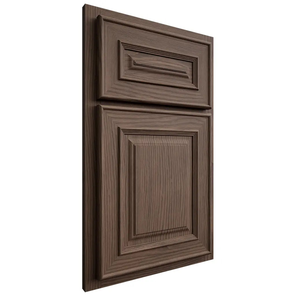 Shiloh Cabinetry Partial Overlay Portland White Oak Plain Cut Mineral Door