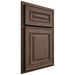 Shiloh Cabinetry Partial Overlay Portland White Oak Plain Cut Mineral Door