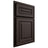 Shiloh Cabinetry Partial Overlay Portland White Oak Plain Cut Morel Door
