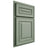 Shiloh Cabinetry Partial Overlay Portland White Oak Plain Cut Moss Door
