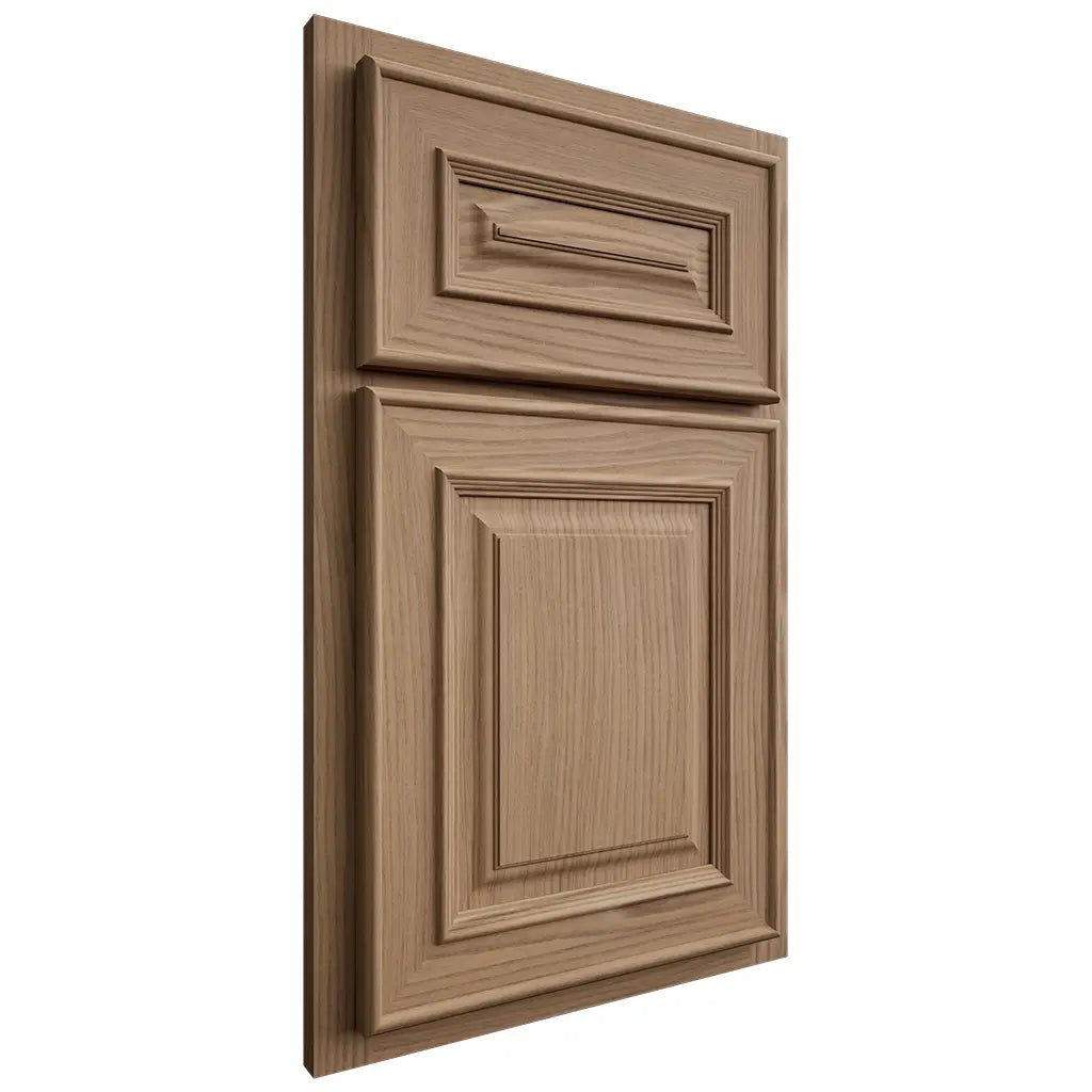 Shiloh Cabinetry Partial Overlay Portland White Oak Plain Cut Natural Door