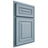 Shiloh Cabinetry Partial Overlay Portland White Oak Plain Cut Sky Door