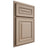 Shiloh Cabinetry Partial Overlay Portland White Oak Plain Cut Straw Door