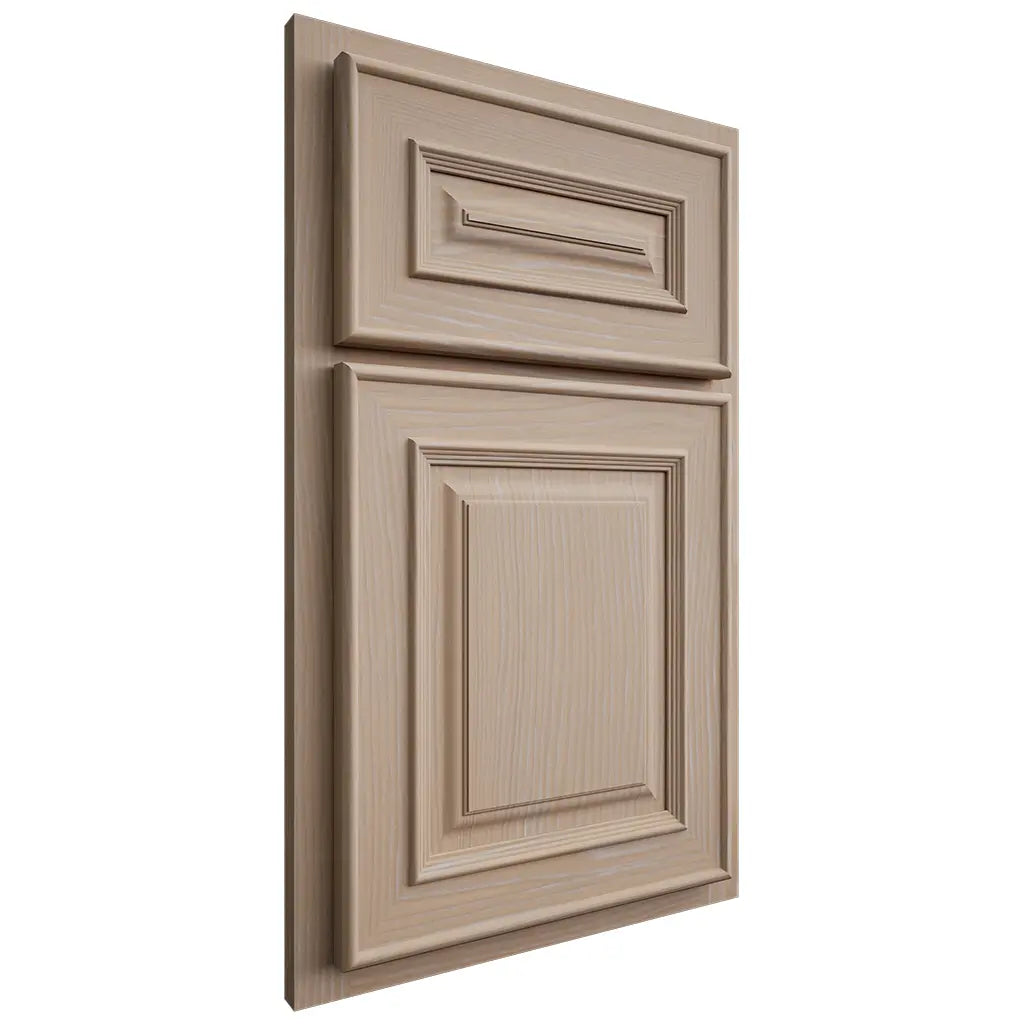 Shiloh Cabinetry Partial Overlay Portland White Oak Plain Cut Straw Door