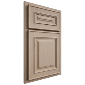 Shiloh Cabinetry Partial Overlay Portland White Oak Plain Cut Straw Door