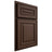 Shiloh Cabinetry Partial Overlay Portland White Oak Quarter Sawn Braun Door