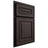 Shiloh Cabinetry Partial Overlay Portland White Oak Quarter Sawn Morel Door