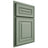 Shiloh Cabinetry Partial Overlay Portland White Oak Quarter Sawn Moss Door