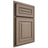 Shiloh Cabinetry Partial Overlay Portland White Oak Rift Cut Almond Door