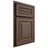 Shiloh Cabinetry Partial Overlay Portland White Oak Rift Cut Mineral Door