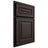 Shiloh Cabinetry Partial Overlay Portland White Oak Rift Cut Morel Door