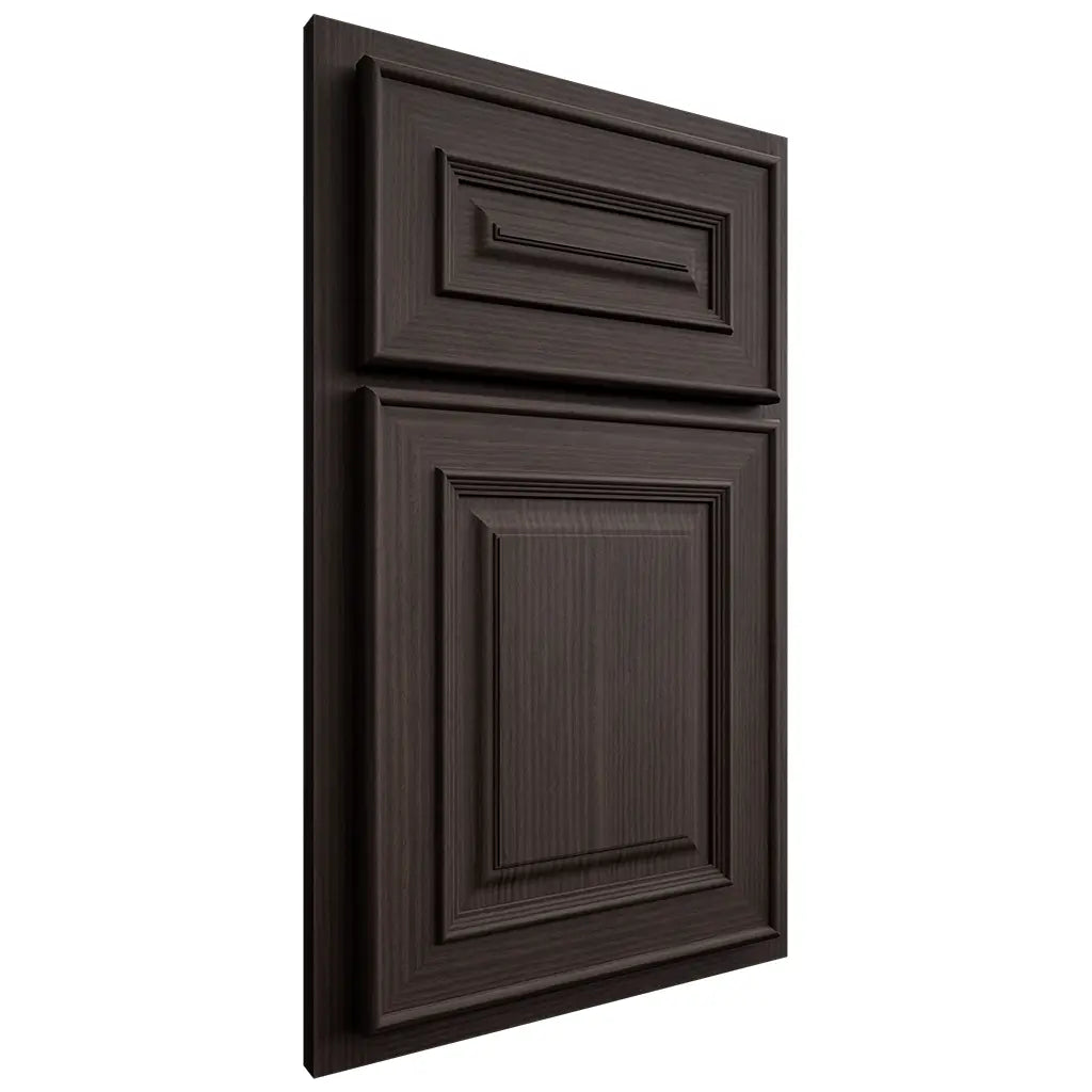 Shiloh Cabinetry Partial Overlay Portland White Oak Rift Cut Morel Door