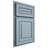 Shiloh Cabinetry Partial Overlay Portland White Oak Rift Cut Sky Door