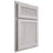 Shiloh Cabinetry Partial Overlay Reeded Malibu Alder Plain Cut Cotton Door