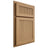 Shiloh Cabinetry Partial Overlay Reeded Malibu Alder Plain Cut Natural Door
