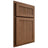 Shiloh Cabinetry Partial Overlay Reeded Malibu Alder Plain Cut Walnut Door