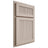 Shiloh Cabinetry Partial Overlay Reeded Malibu Alder Plain Cut White Sands Door