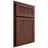 Shiloh Cabinetry Partial Overlay Reeded Malibu Cherry Plain Cut Bourbon Door