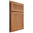 Shiloh Cabinetry Partial Overlay Reeded Malibu Cherry Plain Cut Medium Door