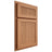 Shiloh Cabinetry Partial Overlay Reeded Malibu Cherry Plain Cut Natural Door