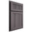 Shiloh Cabinetry Partial Overlay Reeded Malibu Hickory Plain Cut Cadet Door