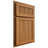 Shiloh Cabinetry Partial Overlay Reeded Malibu Hickory Plain Cut Medium Door