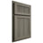 Shiloh Cabinetry Partial Overlay Reeded Malibu Hickory Plain Cut Thyme Door