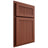 Shiloh Cabinetry Partial Overlay Reeded Malibu Maple Plain Cut Cayenne Door