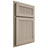 Shiloh Cabinetry Partial Overlay Reeded Malibu Maple Plain Cut Pebble Door