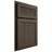 Shiloh Cabinetry Partial Overlay Reeded Malibu Maple Plain Cut Perfect Brown Door