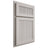Shiloh Cabinetry Partial Overlay Reeded Malibu Paintable Amazing Gray Door