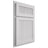 Shiloh Cabinetry Partial Overlay Reeded Malibu Paintable Arctic Door