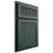 Shiloh Cabinetry Partial Overlay Reeded Malibu Paintable Billiard Green Door