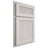 Shiloh Cabinetry Partial Overlay Reeded Malibu Paintable Eggshell Door