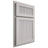 Shiloh Cabinetry Partial Overlay Reeded Malibu Paintable Mindful Gray Door