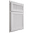 Shiloh Cabinetry Partial Overlay Reeded Malibu Paintable Pure White Door