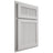Shiloh Cabinetry Partial Overlay Reeded Malibu Paintable Repose Gray Door