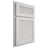 Shiloh Cabinetry Partial Overlay Reeded Malibu Paintable Soft White Door