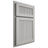 Shiloh Cabinetry Partial Overlay Reeded Malibu Paintable Unusual Gray Door